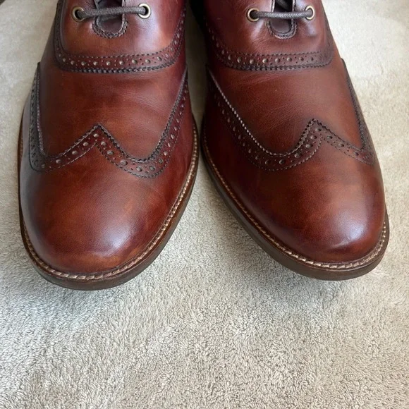 Cole Haan Liam Men 16 Brown Leather Wingtip Ankle Chukka Boot C11053 Boho